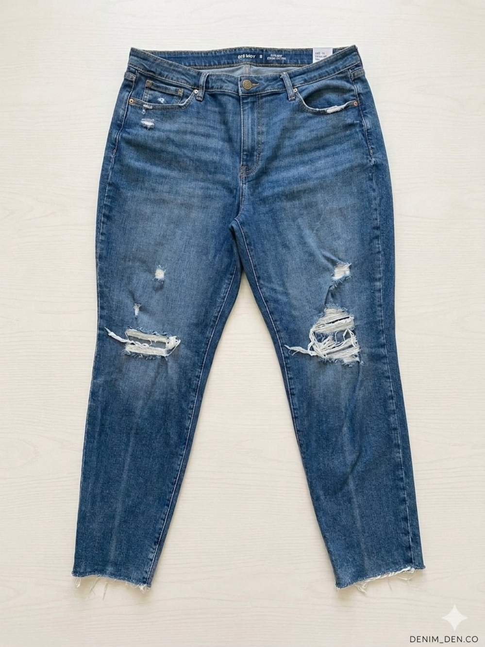 Old Navy Women's Boyfriend Jeans - Dark Blue Denim -Pre Loved 💕